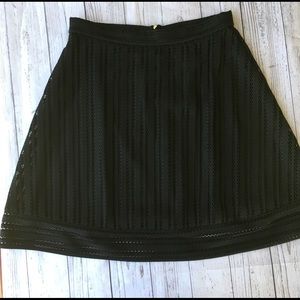 J Crew Size 10 A Line Solid black flattering skirt
